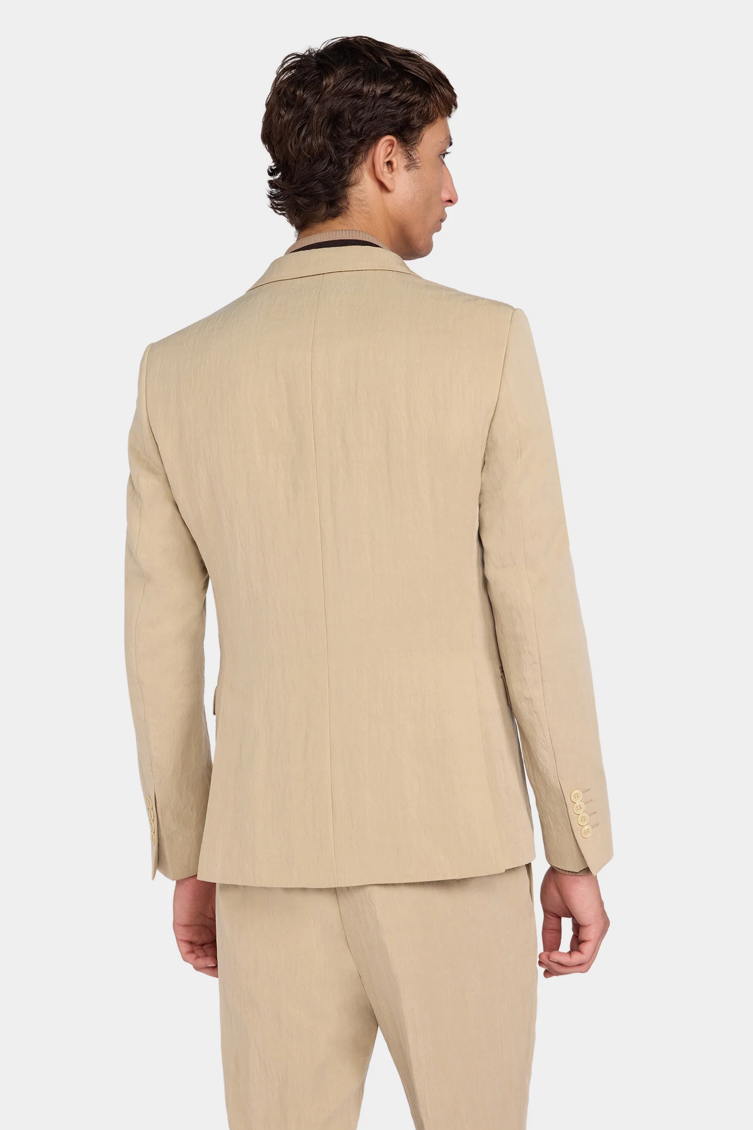Desert Sand Single-Breasted Blazer - Image 3