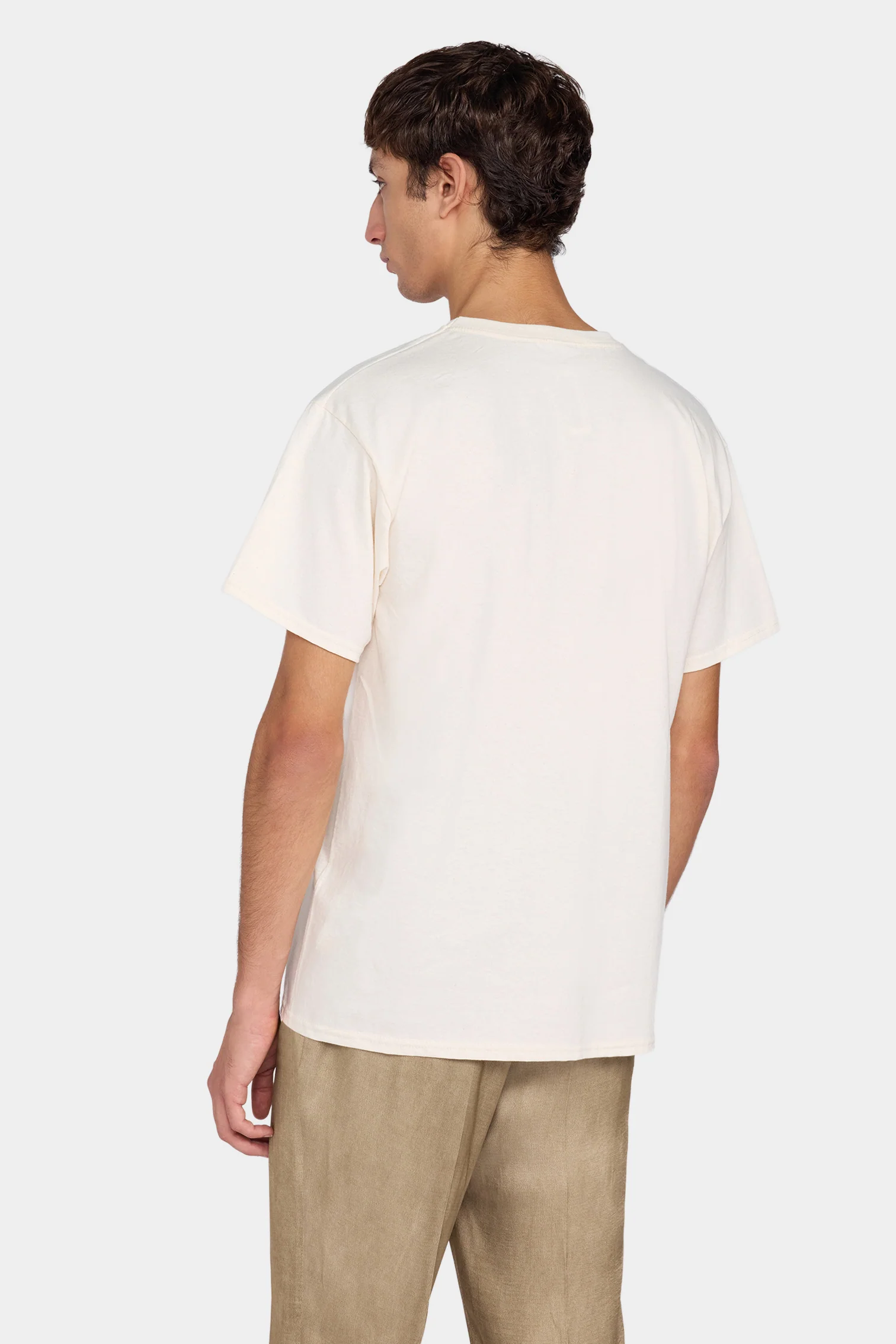 Ivory Portrait Print T-shirt - Image 3