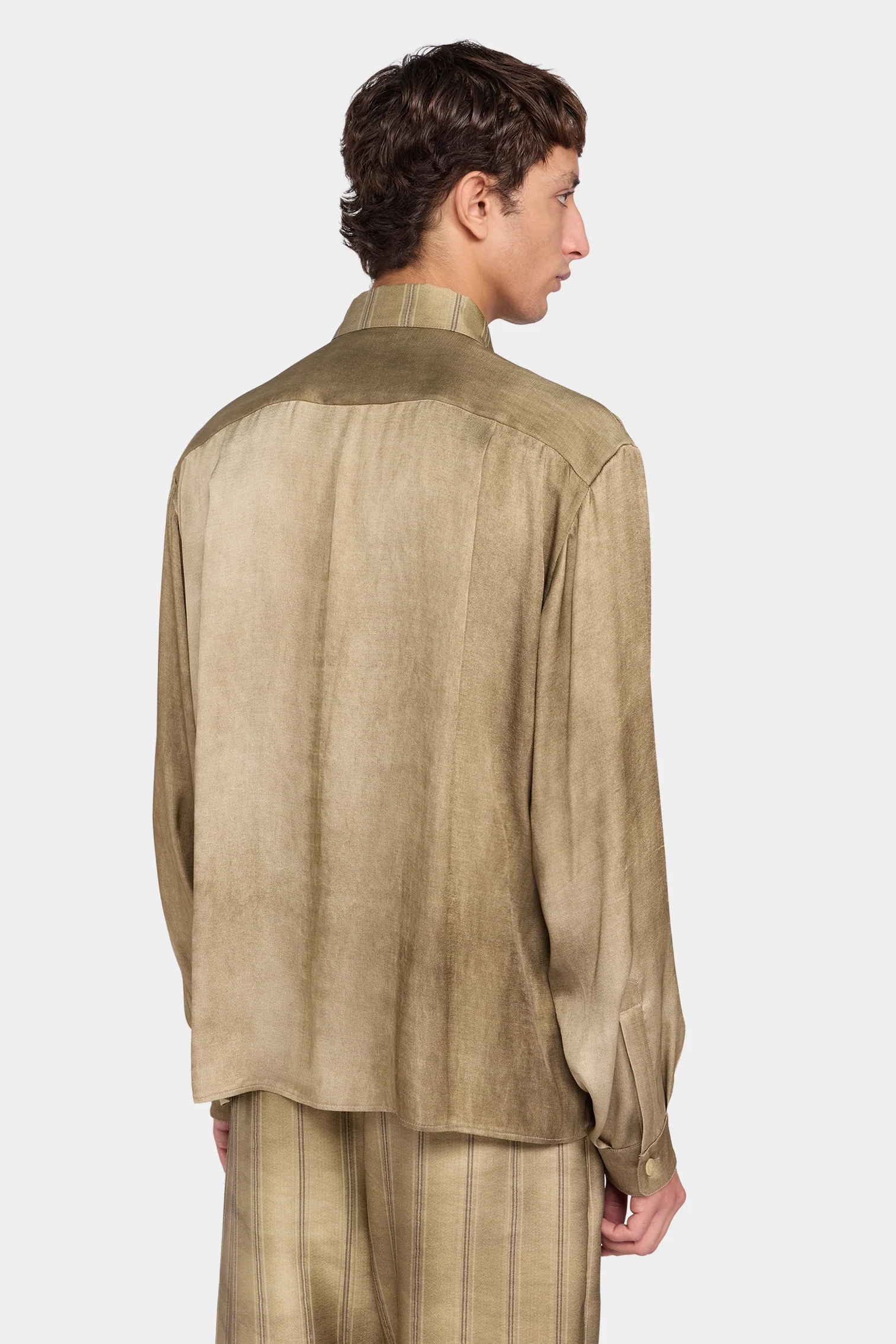 Striped Relaxed Overshirt - Image 3
