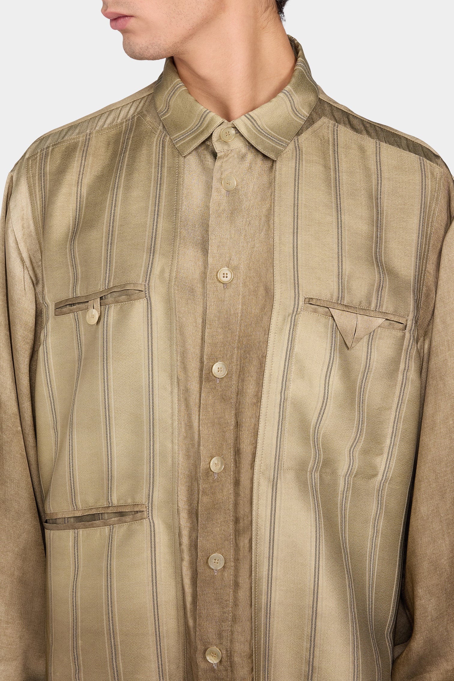 Striped Relaxed Overshirt - Image 4