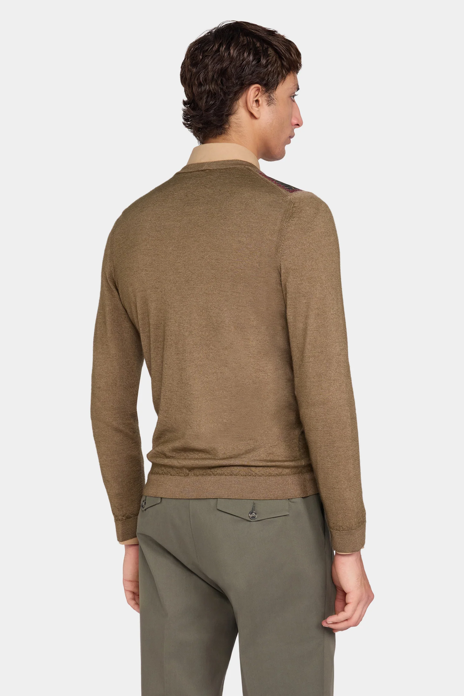 V-Neck Jacquard Cardigan - Image 3