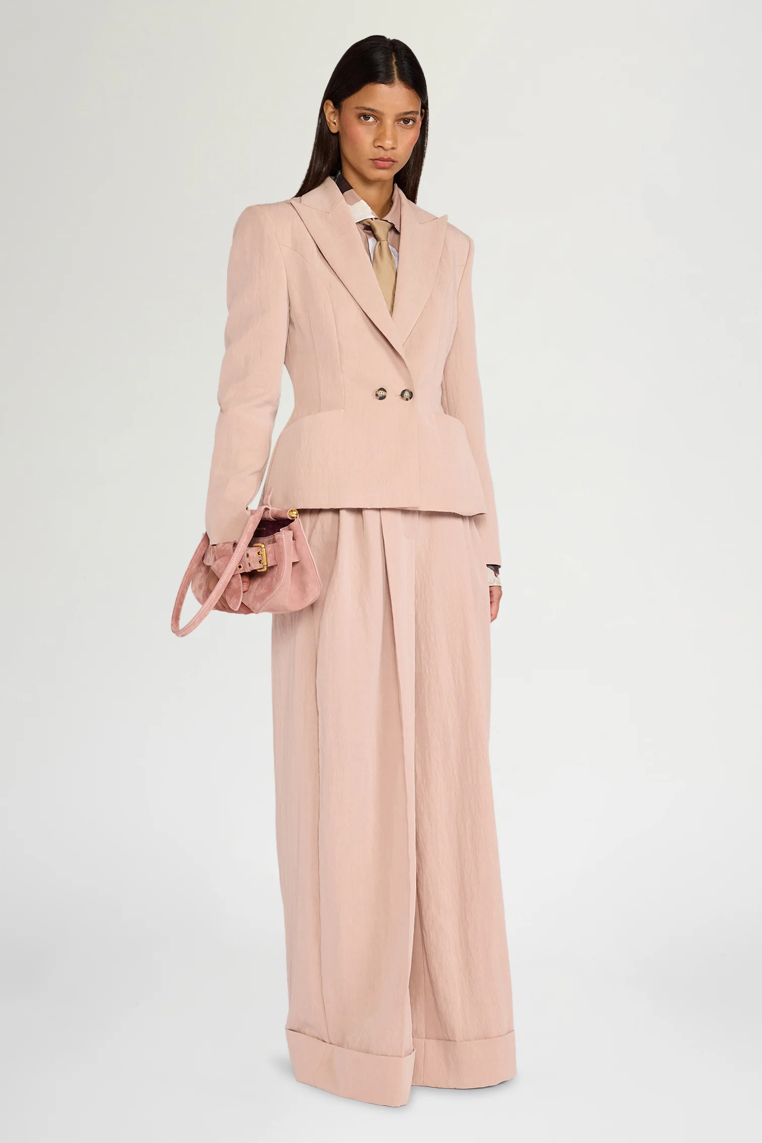 Antique Pink Bustier Trousers - Image 2