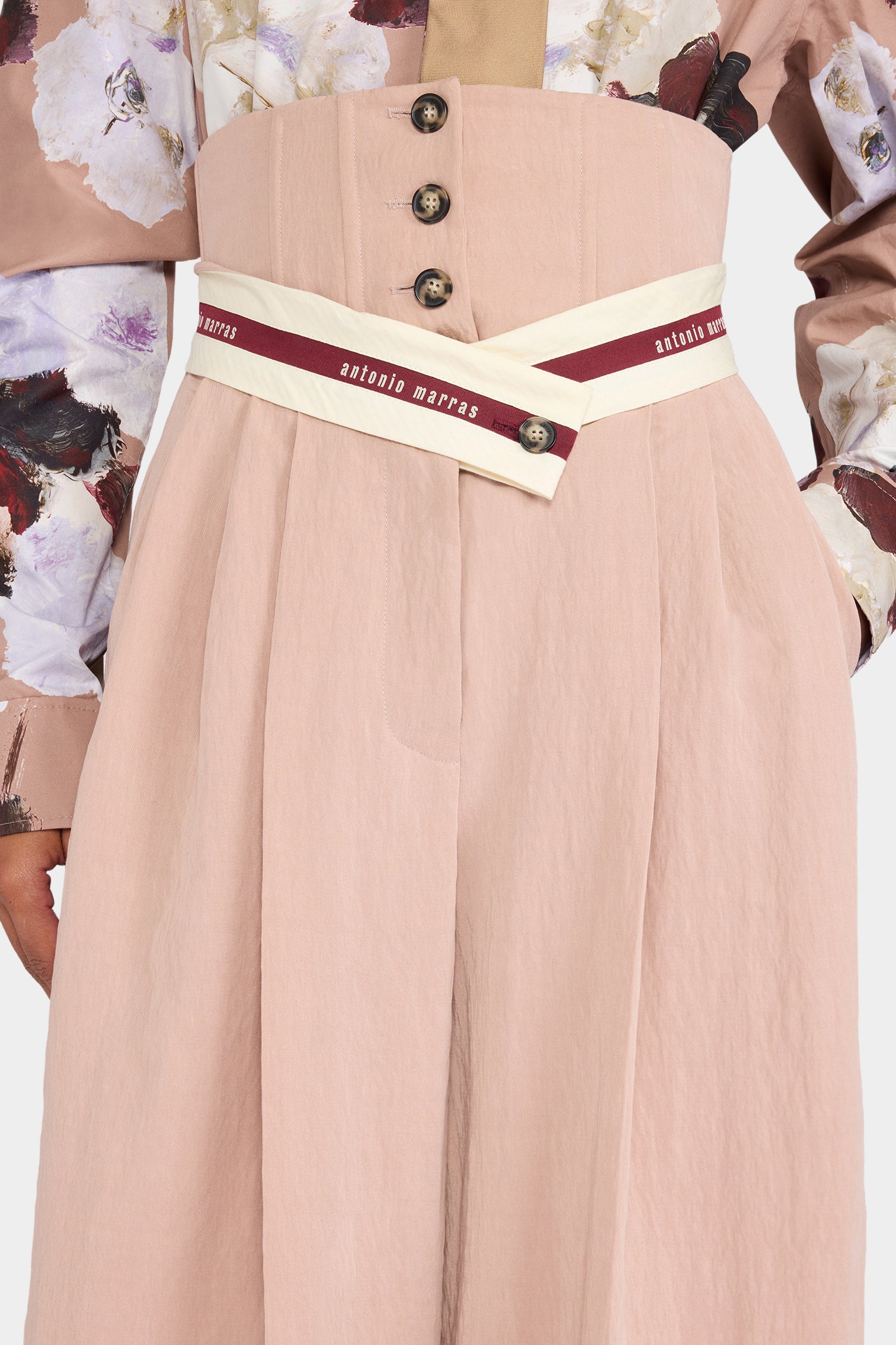 Antique Pink Bustier Trousers - Image 4