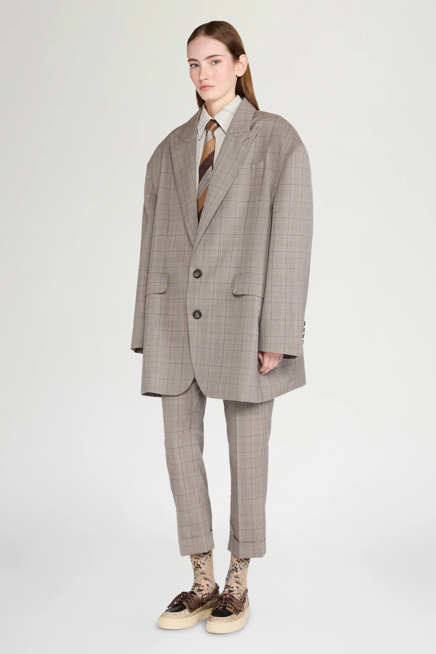 Double-Effect Prince of Wales Pants - Image 2