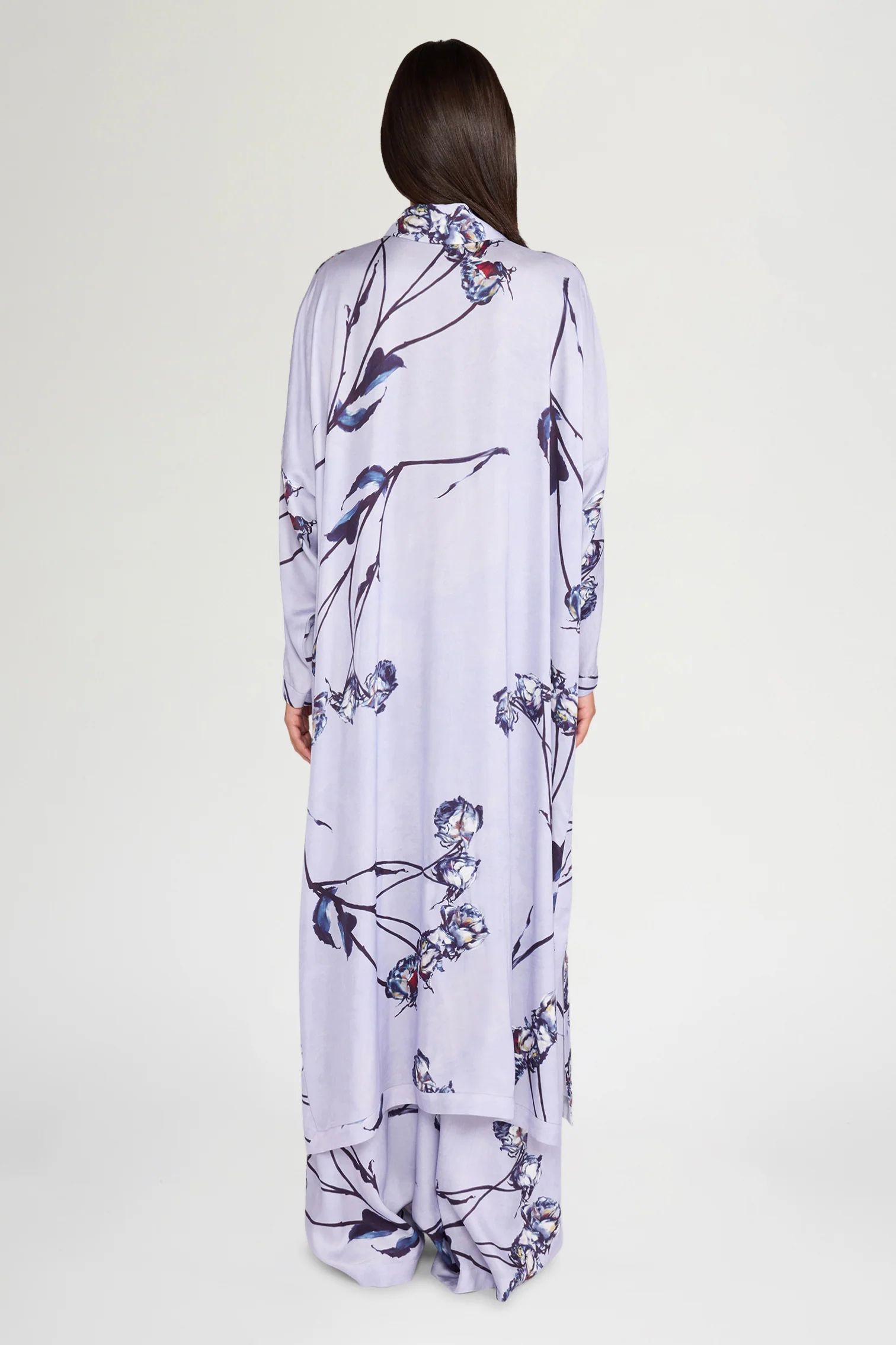Lilac Floral Chemisier Dress - Image 3