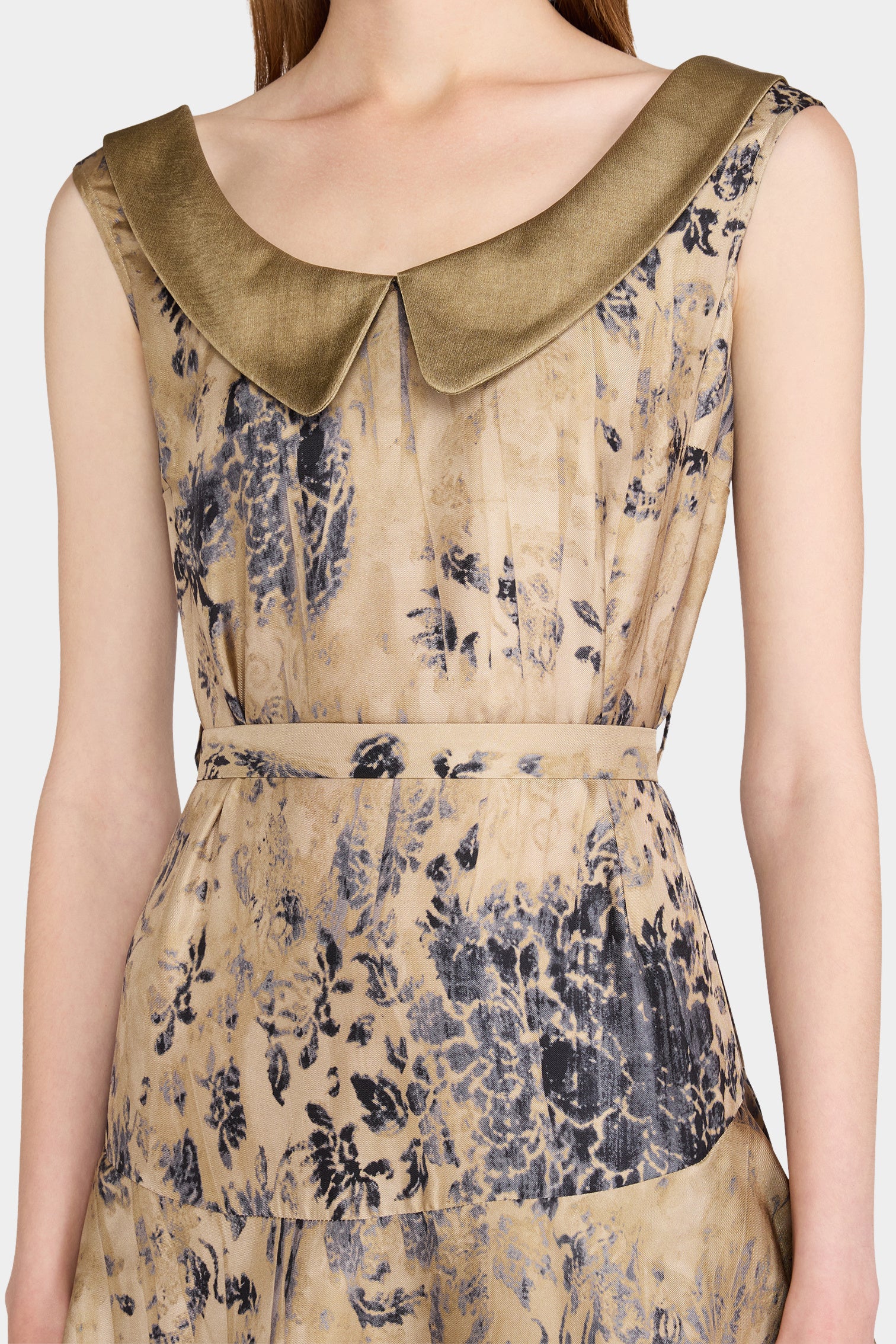 Sleeveless Long Ruffled Shirt Dress - Image 4