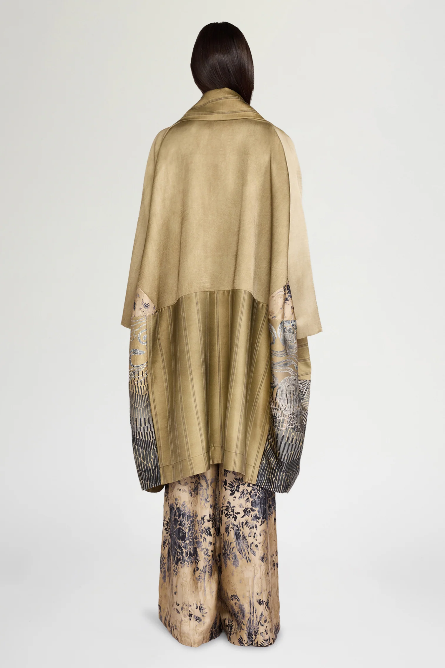 Patchwork Caban With Shawl Collar - Image 3