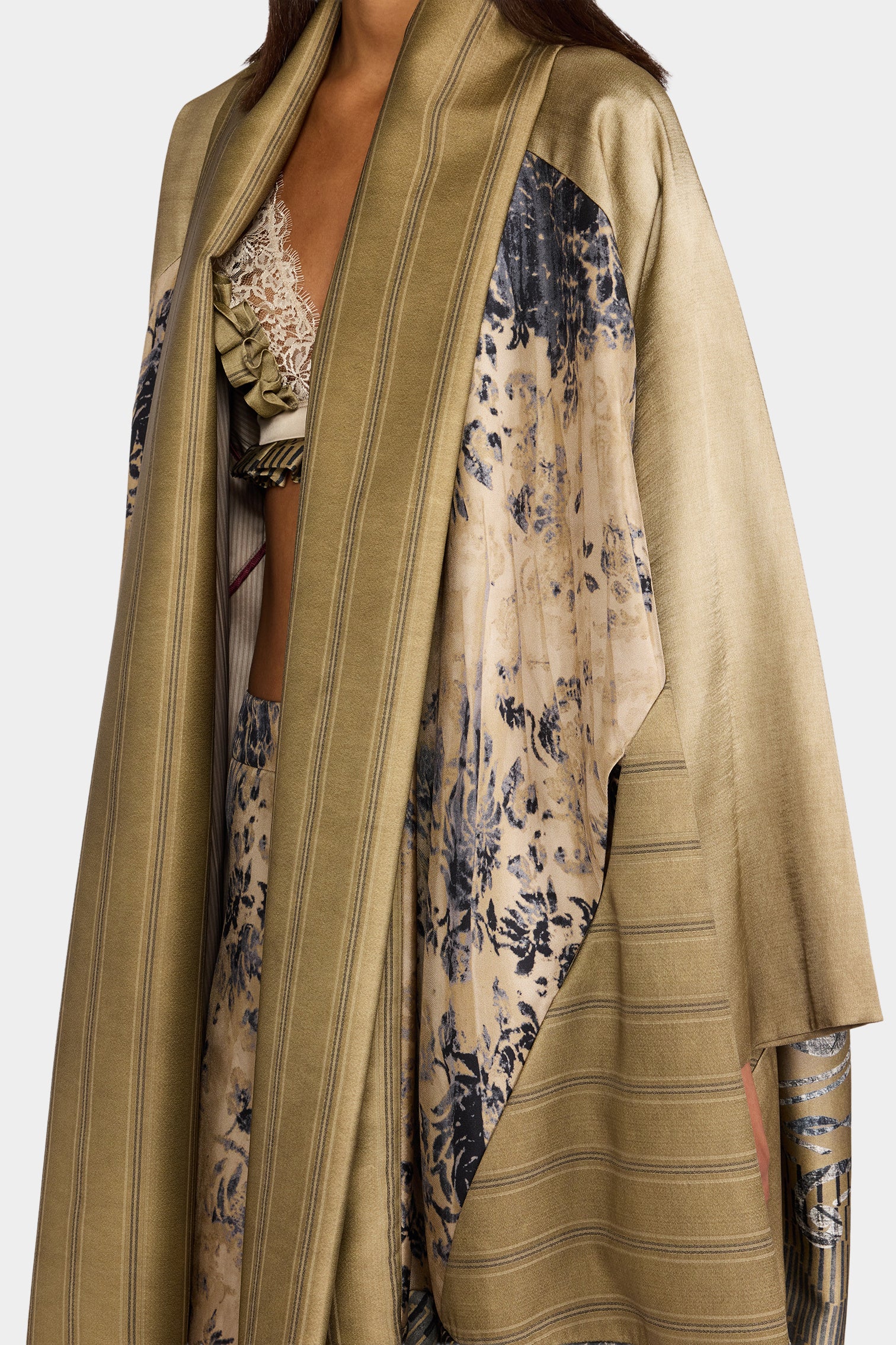 Patchwork Caban With Shawl Collar - Image 4