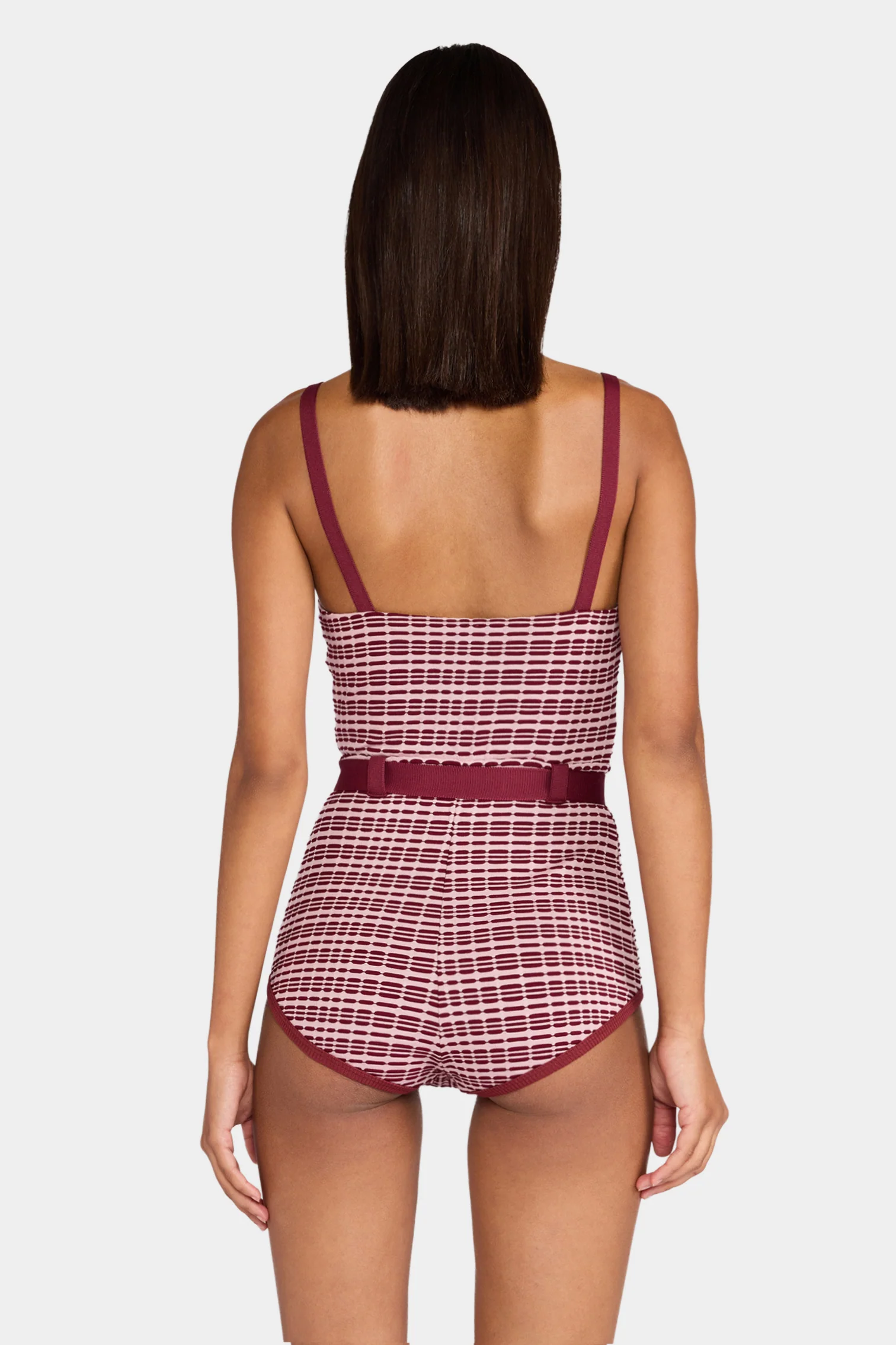 Patterned Belted Playsuit - Image 3