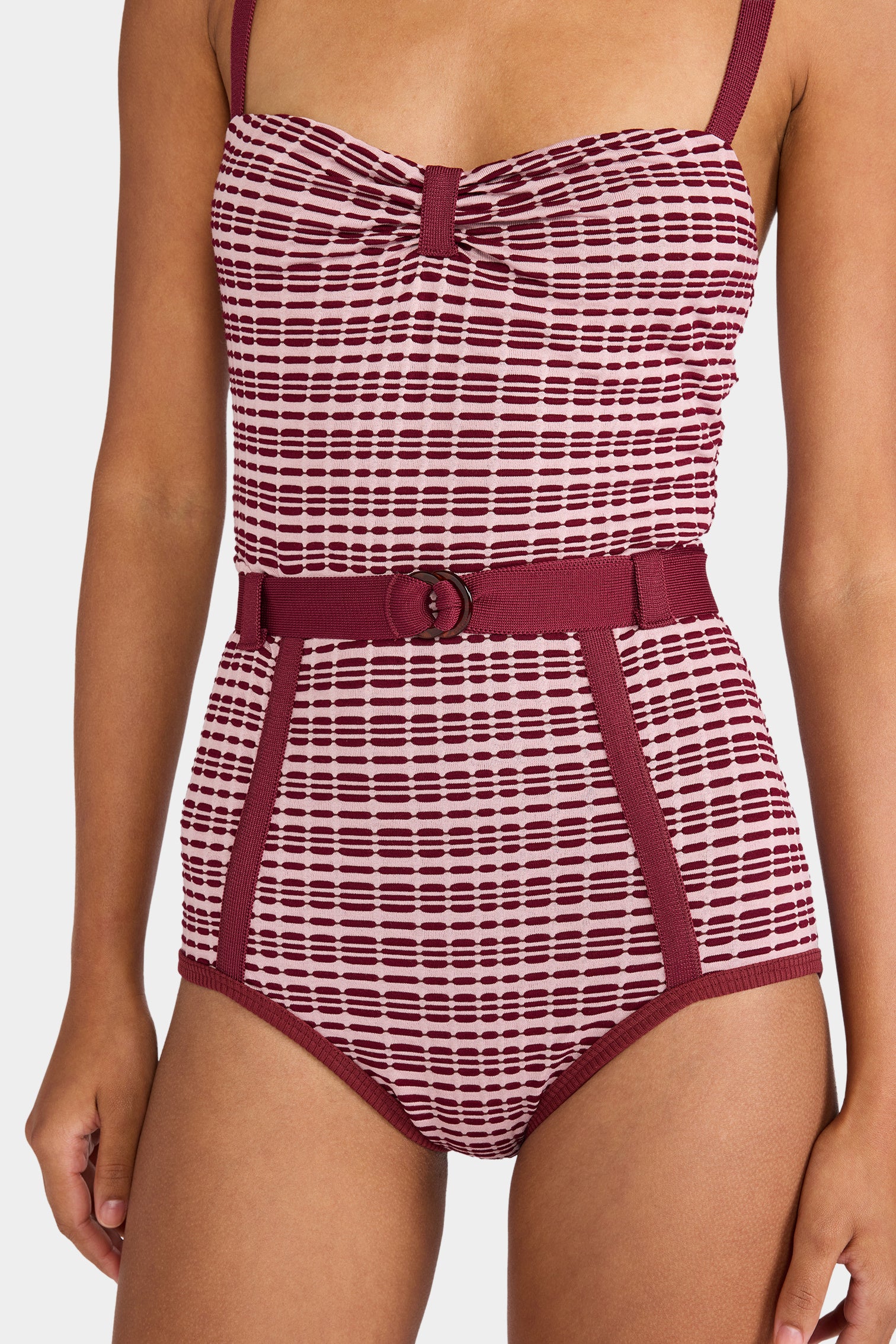 Patterned Belted Playsuit - Image 4