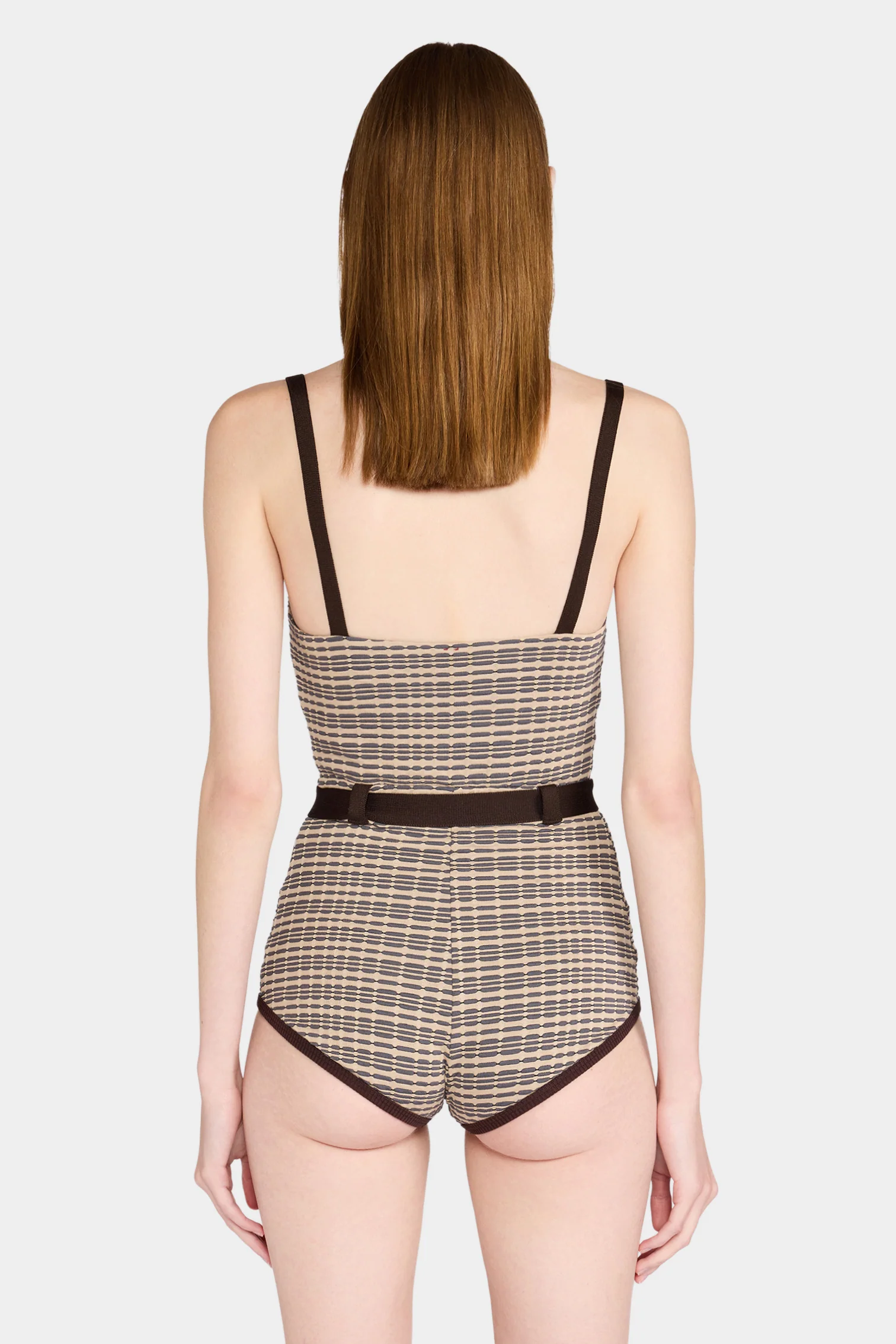Patterned Belted Playsuit - Image 7