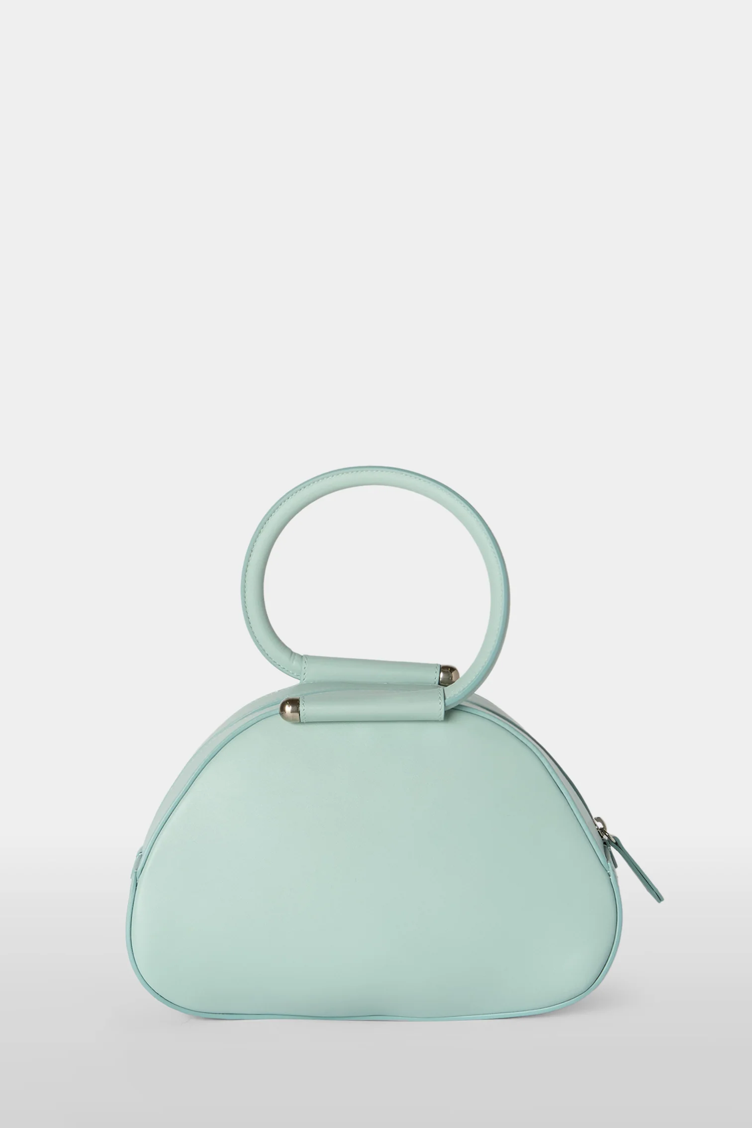 Turquoise Caragol Bag with Floral Sequin Embroidery - Image 3
