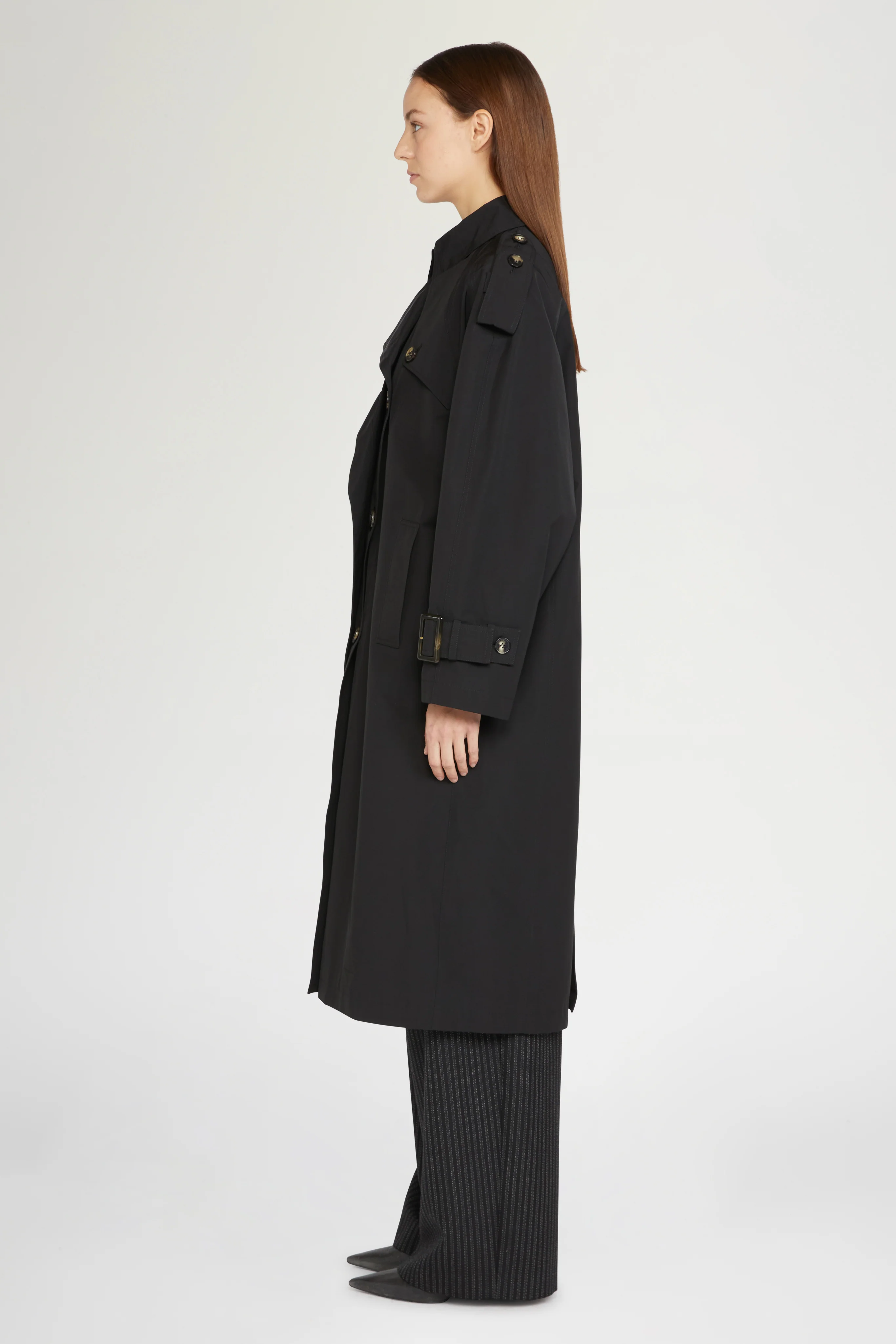 Trench Coat Black - Image 3